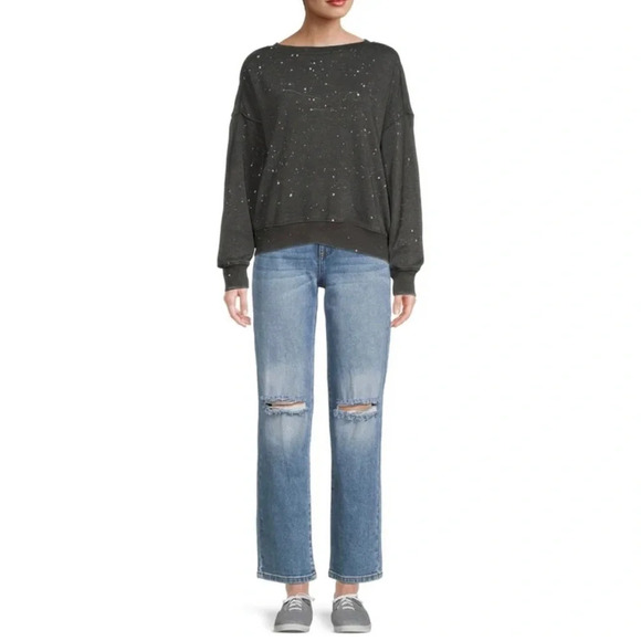 No Boundaries Tops - No boundaries splatter sweatshirt